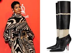 Teyana Taylor's Louboutin x Margiela Boots at King's Trust Gala