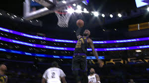 LeBron James throws down the hammer