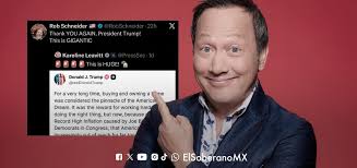 Rob Schneider: de comediante “pro México” a defensor de Trump y crítico de vacunas