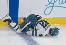 Sharks forward Chernyshov exits against Canadiens after scary fall