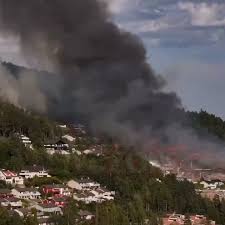 MASSIVE FIRE DESTROYS MORE THAN 100 HOMES IN NORWAY DRAMMEN ...