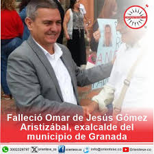 Falleció Omar de Jesús Gómez Aristizábal, exalcalde del municipio de Granada