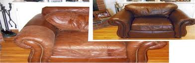 Image result for brown leather couch restored
