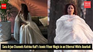 Sara Arjun's white anarkali is a love letter to Katrina Kaif's iconic Kashmiri style from 'Fitoor'