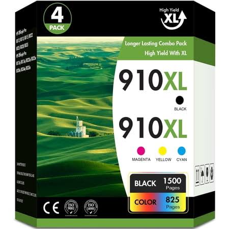 910xl Ink Cartridges Compatible for 910xl Printer Ink Combo Pack for OfficeJet Pro 8020 8025 8028 8035 8030 8030 8010 8015 8018 8022 Printer