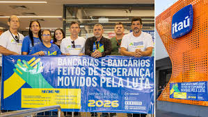 No Dia Nacional de Luta, Sindicato retarda abertura do Itaú no centro de Campo Grande