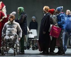 Peter Handke Das Mündel will Vormund sein theater scene minimalist power struggle, generada por IA