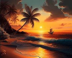 breathtaking beach sunset