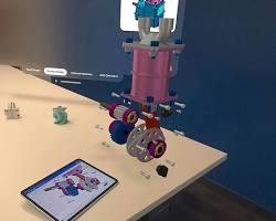 Image of Apple Vision Pro user designing a 3D model