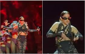 Anitta canta 'Choca Choca', música com Shakira, na abertura do show de The Weeknd no México; assista