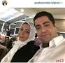 Image result for ‫عکس سلفی تازه منتشر شده از شهرام شکوهی در کنار همسرش در هواپیما‬‎