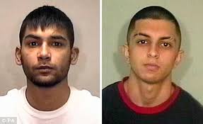 Guilty: Muawaz Khalid, 20, (left) and Nabeel Shafi, 18, were found guilty of murdering Gurmail Singh, 63, at his shop in Huddersfield, West Yorkshire, ... - article-1322615-0BB5093E000005DC-253_468x286