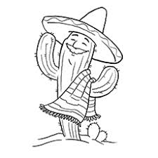 Résultat de recherche d'images pour "cactus coloring pages"