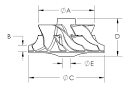 Compressor wheel drawing