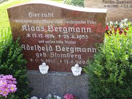 Grab von Klaas Bergmann (12.12.1914-24.06.1953), Friedhof Larrelt
