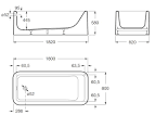 Dimensiones bañeras roca