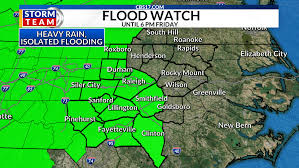 Several NC counties under flood watch; Tornado watch in effect for some 
counties south of Raleigh