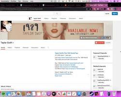 Image of Taylor Swift Youtube channel