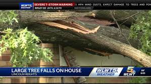 Downed power lines in Cincinnati