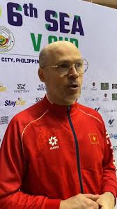 ABS-CBN News. . Vietnam men’s volleyball head coach Federico Rampazzo discusses his team’s 25-18, 25-23, 25-19 win over Myanmar to advance to the Candon-hosted #SEAVCup Final Four. They will face the top-seed of Pool A in the semis. | via Kenned