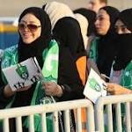 Saudi Women Attend Football Game