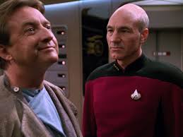 ... hours away from experiencing it. Or eighteen hours, seven minutes and ten seconds, as Data corrects. - Paul_Stubbs_and_Jean-Luc_Picard