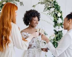 Image of Wearing white to a wedding