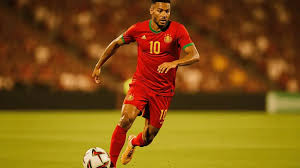 Brahim Diaz in action during a soccer match