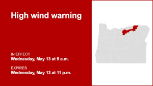 The NWS issues high wind warning for Wednesday