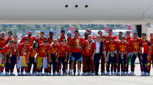 Selección española llega a Madrid tras conquistar su segunda Copa Mundial