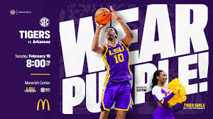 LSU and Arkansas Meet in SEC Basketball For Second Time in Three Weeks