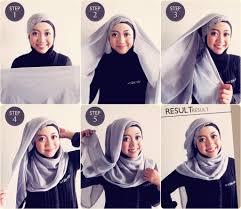 Image result for tutorial hijab