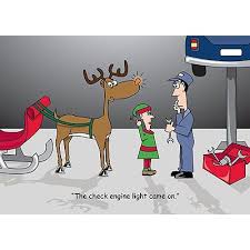 Sleigh Repair Holiday Card by Brookhollow