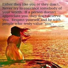 Value yourself! | Quotes | Pinterest | Second Choice, Respect ... via Relatably.com