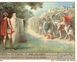 Image of Aeneid Book 6 classical art Aeneas visits Sibyl and Underworld Anchises