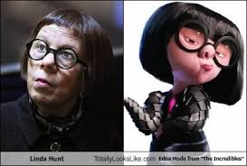 Linda Hunt Totally Looks Like Edna Mode from &quot;The Incredibles&quot;. Favorite. Linda Hunt Totally Looks Like Edna Mode from &quot;The Incredibles&quot;. By plainjane84 - hE45F23E8