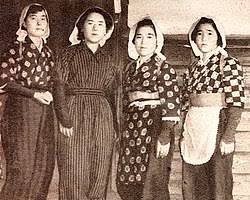 戦時中のもんぺの画像