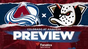 Avalanche Host Ducks Seeking Key Points for Division Title