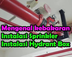 Image of Contoh instalasi simulasi untuk latihan repairment pipa sprinkler dan penggantian sprinkler head