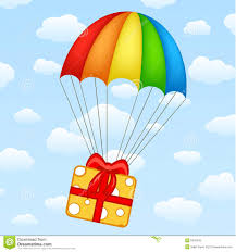Resultado de imagen para imagenes de regalo con paracaidas