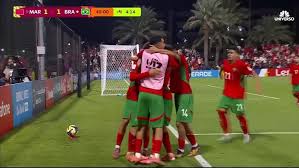 Ziyad Baha marca de penal y Marruecos empata ante Brasil en el Mundial Sub-17