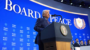 The Latest: Trump has arrived for Board of Peace launch