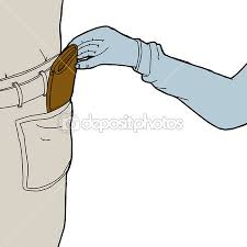 Resultado de imagem para ladrão roubando carteira