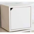 Cube m tal blanc avec porte - CASTORAMA