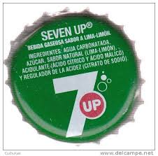 Resultado de imagen de CHAPAS DE 7 up