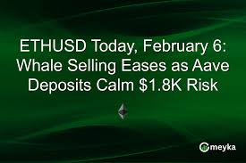 ETHUSD Today, February 6: Whale Selling Eases as Aave Deposits Calm $1.8K Risk
