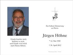 Jürgen Höhne, † 18.04.2012 in Füssen