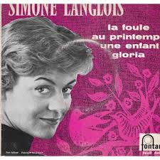 Simone Langlois la foule, au printemps, une enfant, gloria - 114975156