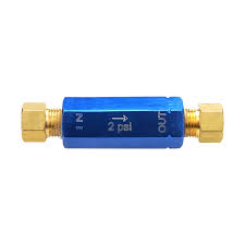 Proflow Residual Pressure Valve, Blue Anodised, 2 psi, Disc ...