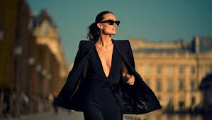 Olivia Wilde stuns in plunging catsuit at Paris Fashion Week